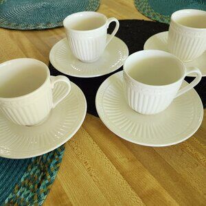 4 Mikasa Italian Countryside Cup and Saucer Sets DD900